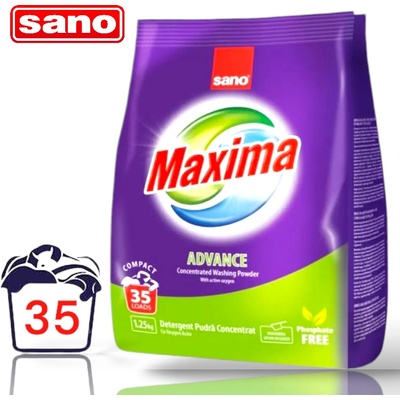 Sano Maxima Advance Прах за пране 1.250кг, 35пр (127)