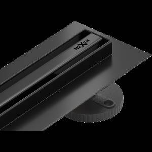 Mexen Flat 360° Slim въртящ се линеен сифон 180 см, черен - 1741180 (1741180)