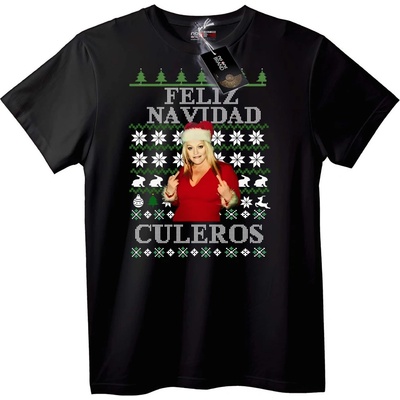 NOONEBRAND Тениска Весела Коледа Culeros - XS, White
