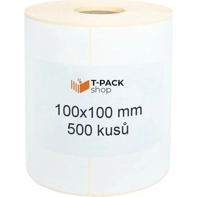 T-Pack ETE10010002 100x100 mm bilé, 500ks