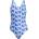 Adidas Бански костюм Adidas Logo Graphic V-Back Swimsuit - Blue Fusison