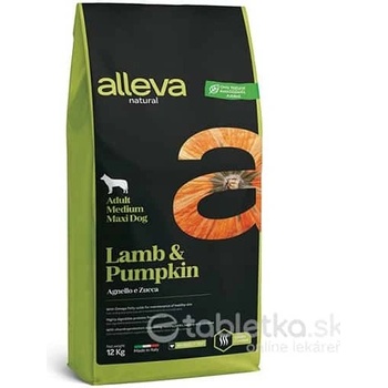 Alleva Natural Adult Medium / Maxi Lamb and Pumpkin 12 kg