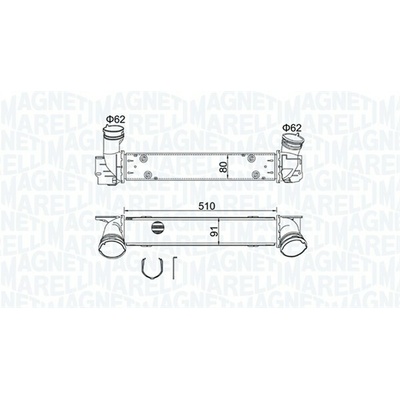 Chladič plniaceho vzduchu MAGNETI MARELLI 351319204880