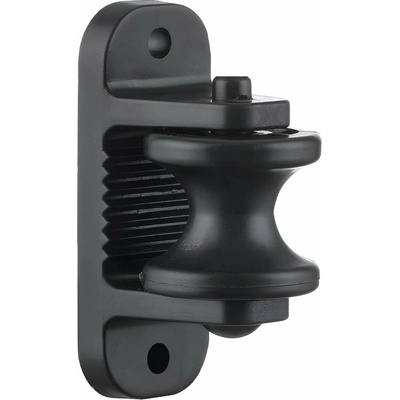 Rohový otočný izolátor s valčekom pre laná do 8 mm, pre skrutky - 4 ks