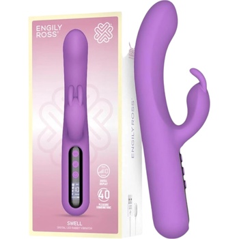 Engily Ross Swell - акумулаторен, цифров вибратор с клиторен стимулатор (лилав)