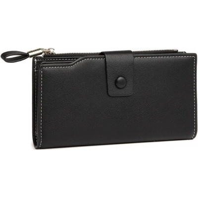 Miss Lulu peňaženka koženková do kabelky ML čierna