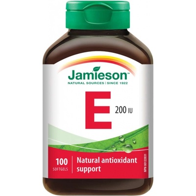 Jamieson Vitamín E 200 IU 100 kapslí