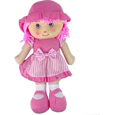 Lean Toys Handrová v ružových šatách 50 cm