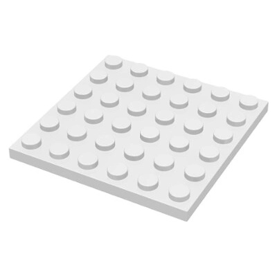 3958 White Plate 6 x 6