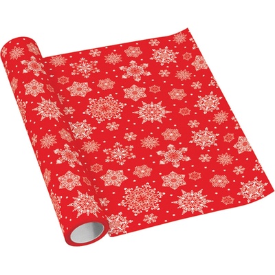 AIRLAID Středový pás 40cmx5m Snowflakes red