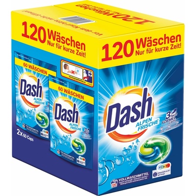Dash 3v1 pracie kapsuly Alpine Fresh 120 PD