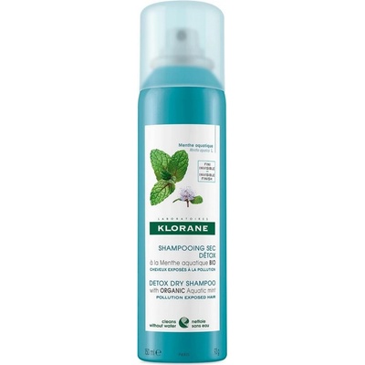Klorane Detox suchý šampón s BIO mätou vodnou 150 ml