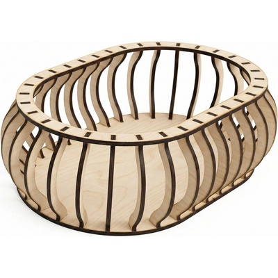 Woody Crafts Konstrukce pro vyplétaný chlebník ovál 30x20 výška 10 cm – Sleviste.cz