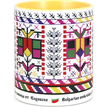 Image 1 of Чаша с шевица от Елховско (Тракийска фолклорна област) (EL2017 02 yellow)