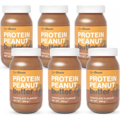 GymBeam Proteínové arašidové maslo čokoláda 6 x 900 g
