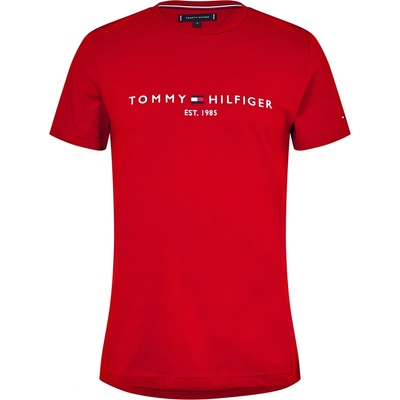 Tommy Hilfiger Тениска Tommy Hilfiger Logo Crew Neck T Shirt - Fierce Red