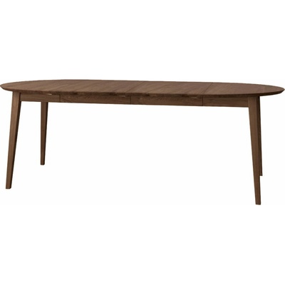 MOOD SELECTION Orbit Okrúhly rozkladací dubový stôl 90 cm 190 cm farba tobacco
