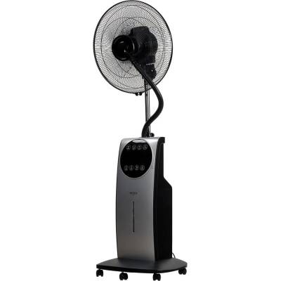 Вентилатор с водна мъгла, електрически, bÖhm bsp40-ed, 90w, 16", 125 см, 3.1 л резервоар, 3 скорости, дистанционно управление, на колела (et15276)