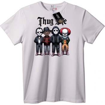 NOONEBRAND Тениска Thug Life Horror Икони - L, Black