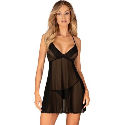 Obsessive Latinesa babydoll čierna