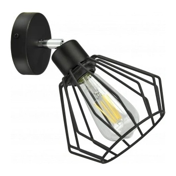 ADVITI AD-LD-6259BE27M - WAYA Стенна лампа, E27, 1x60W, черен (AD-LD-6259BE27M)