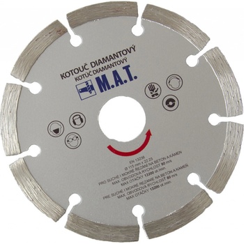 M.A.T Diamantový kotouč segmentový 180 x 22,2 mm 556867