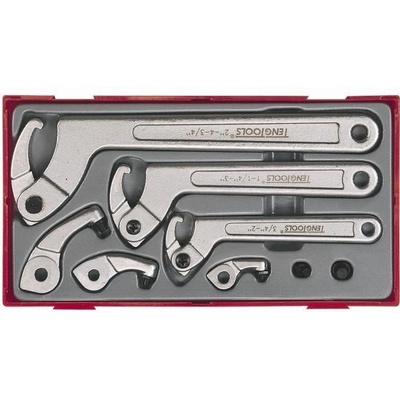 Teng Tools hákových klíčů 19-120mm trny 4-8mm 8ks TT 102120102
