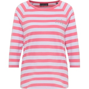 ELBSAND Дамска тениска ELBSAND Women's Celin T-Shirt - Vintage Rose / Lilac Frost / Stripe (916-2676-1513)