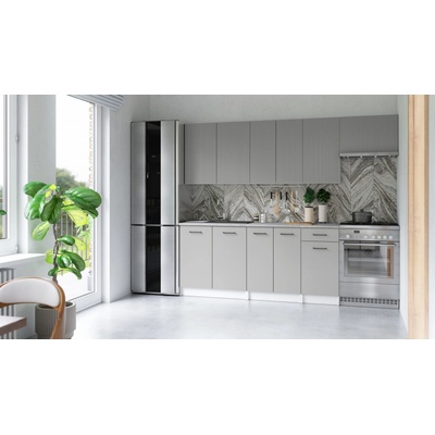 FRONTI Kuchyňská linka ALIMOS 240cm Popel