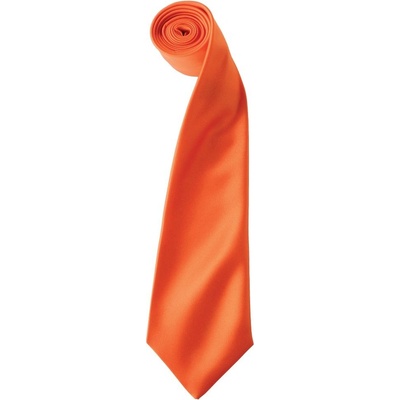 Premier Workwear Saténová kravata oranžová