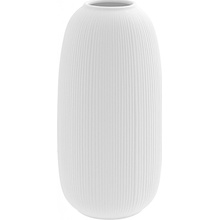 Storefactory Porcelánová váza ÅBY White 26 cm, bílá barva, porcelán