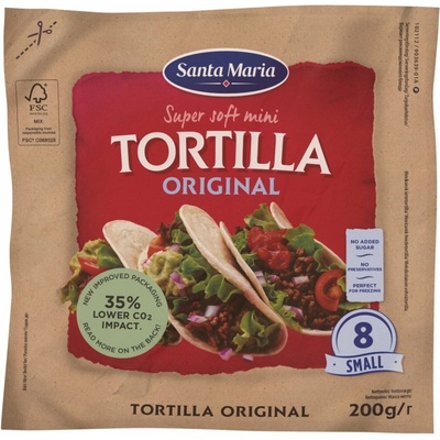 Santa Maria Mini tortilla Pšeničná mini 200 g