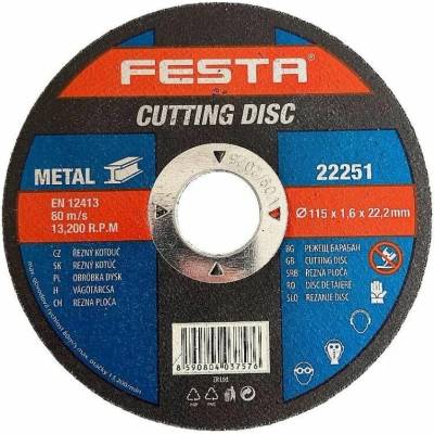 Festa Kotúč rezný 115 x 1,6 x 22,2 mm 22251