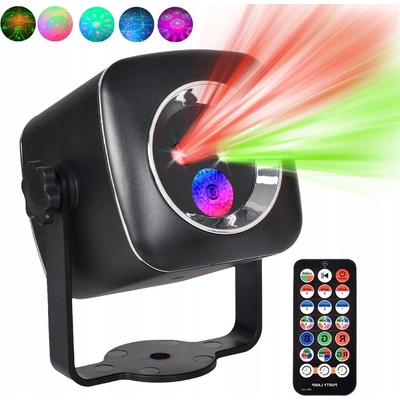 DISCO PROJEKTOR KOULE LASER LED RGB 9 REŽIMŮ S DÁLKOVÝM OVLÁDÁNÍM – Zboží Dáma