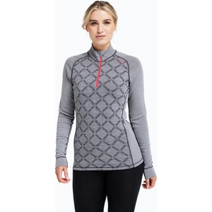 Dovre Дамски термоактивен суитшърт Dovre Half Zip Jacquard grey