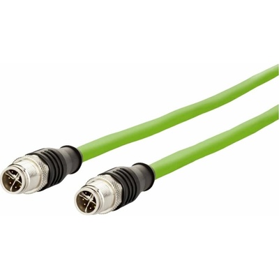 Metz Connect 142M2X11010 M12 CAT 6A S/FTP 1m zelený