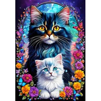 Alipson Puzzle - Puzzle Maternal Love Collection : Cats - 1 000 piese