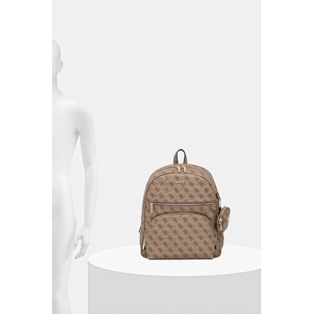 GUESS Раница Guess POWER PLAY дамска в бежово голям размер с десен HWSL71 24350 (HWSL71.24350)