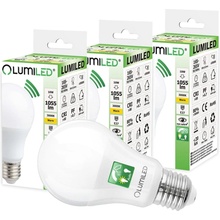 Lumiled 3x LED žárovka E27 A60 10W = 75W 1055lm 3000K Teplá bílá 200° se senzorem pohybu a soumraku