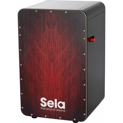 Sela SE 047 CaSela Pro Black/Red Dragon Дървен кахон (SE 047)