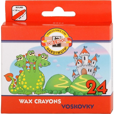 Koh-i-noor Voskové pastelky 8234 24ks – Zboží Dáma