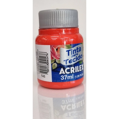 Acrilex farba na textil matná 37 ml 541, Bright Red