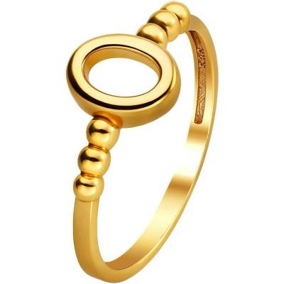 Zlaton Prsten žluté zlato s kruhovým vzorem 000361606224