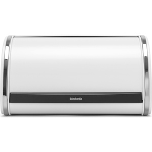 Brabantia Контейнер за хлебчета Brabantia със сребърен обков малък бял (306044)