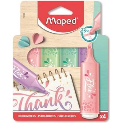 Maped Fluo Peps Flex Pastel zmiešané sady 740308