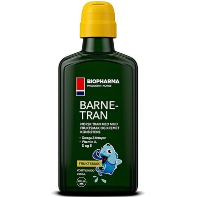 BioPharma Barne Tran rybí tuk pre deti s ovocnou príchuťou 250 ml