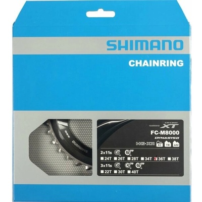 SHIMANO převodník - DEORE XT M8000 36 - černá