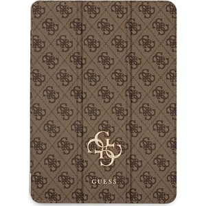 GUESS Калъф Guess за iPad Air 11" 2024 кафяв с магнитно голямо лого 4G (GUFC11RM24PS4SGW)