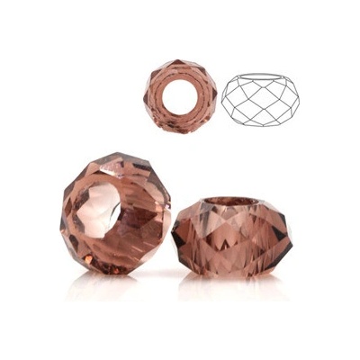 Šperky4U Skleněný navlékací korálek Rondelle RD0005
