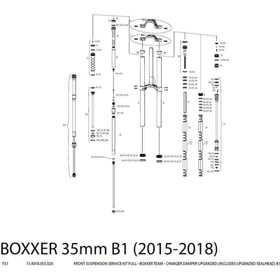 servisný kit ROCKSHOX FULL BOXXER TEAM CGR DMP UPG
